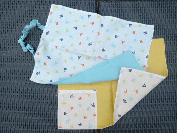 Kit panier-repas maternel - nounours coloré