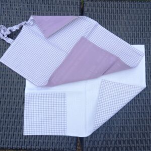 Kit panier-repas maternel - carreau violet