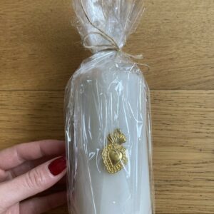 Grande bougie cœur sacré 13cm