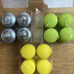 Lot 4 petites bougies Avent 4cm